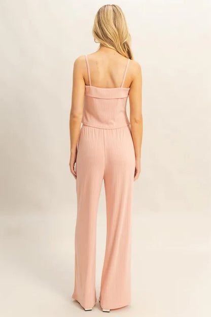 HYFVE Rib Knit Cami Top and Pants Set Carauana Store