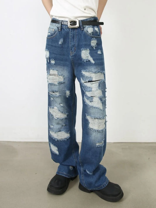 Men's Distressed Jeans with Pockets Carauana Store