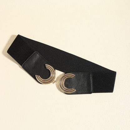 Double C Buckle Elastic Belt Carauana Store