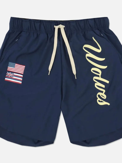 Men's Plus Size Drawstring US Flag Active Shorts Carauana Store