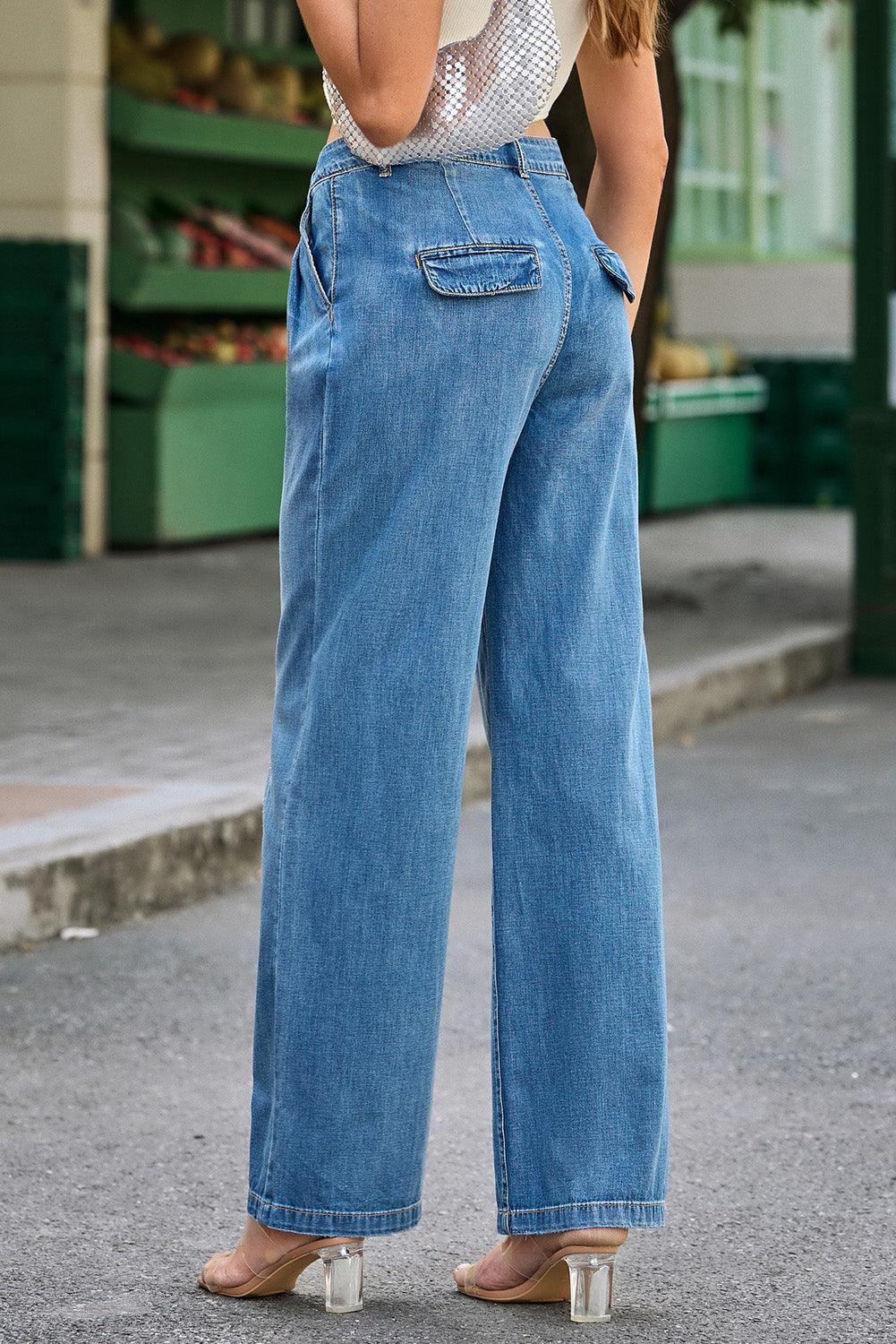 High Waist Wide Leg Jeans Carauana Store