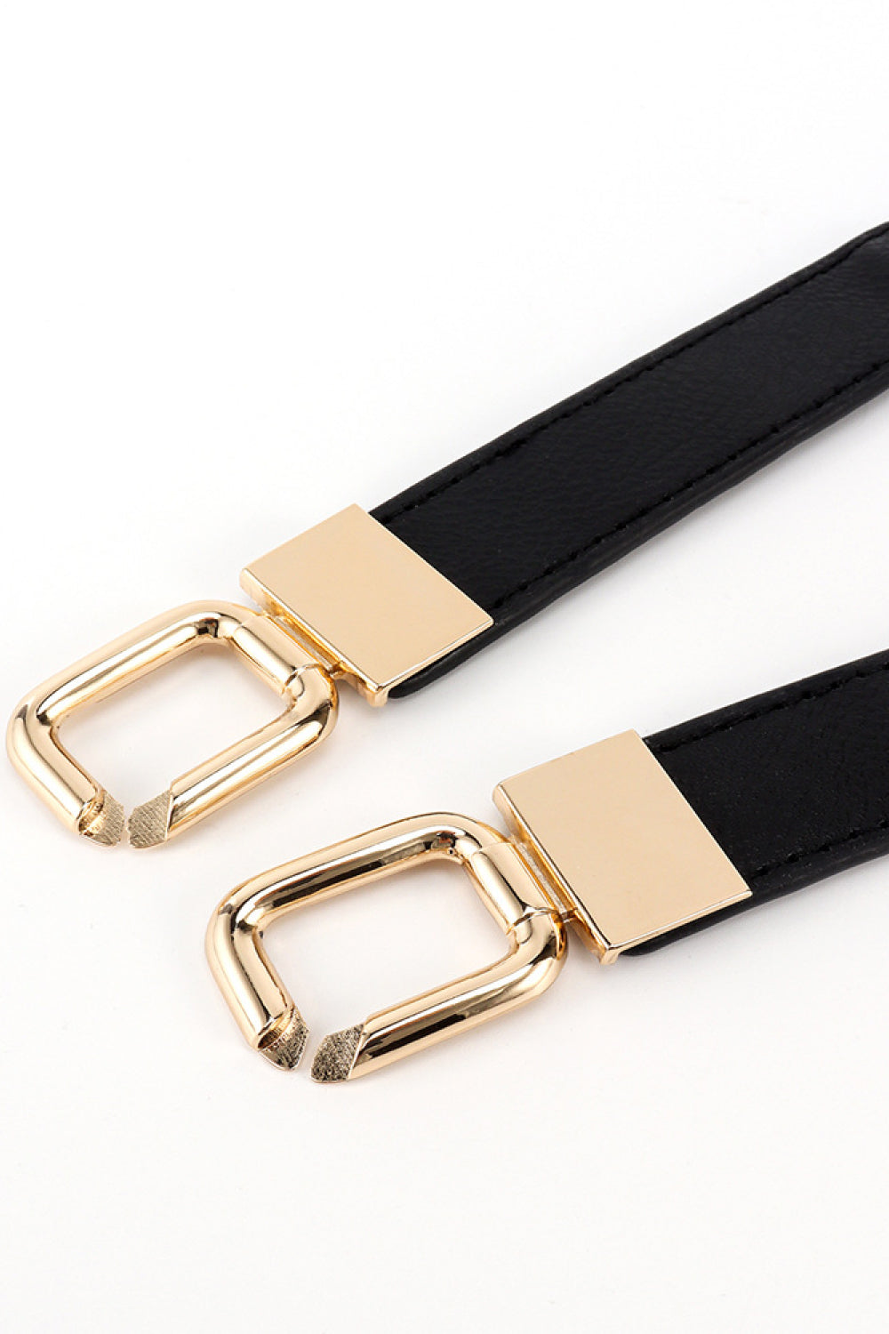 Geometric Double Buckle Elastic Belt Carauana Store