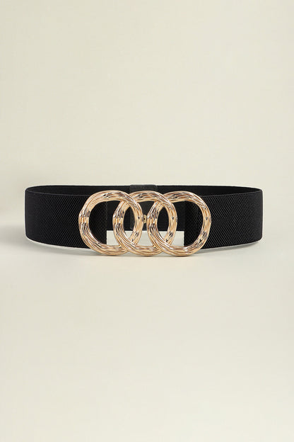 Zinc Alloy Buckle Elastic Wide Belt Carauana Store