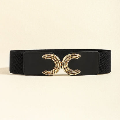 Double C Buckle Elastic Belt Carauana Store