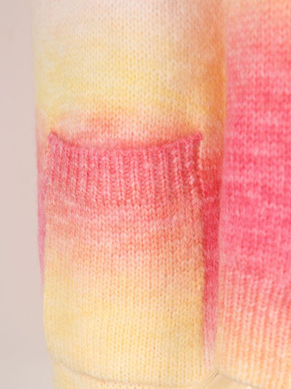 Angel Wings Full Size Pocketed Open Front Gradient Cardigan Carauana Store