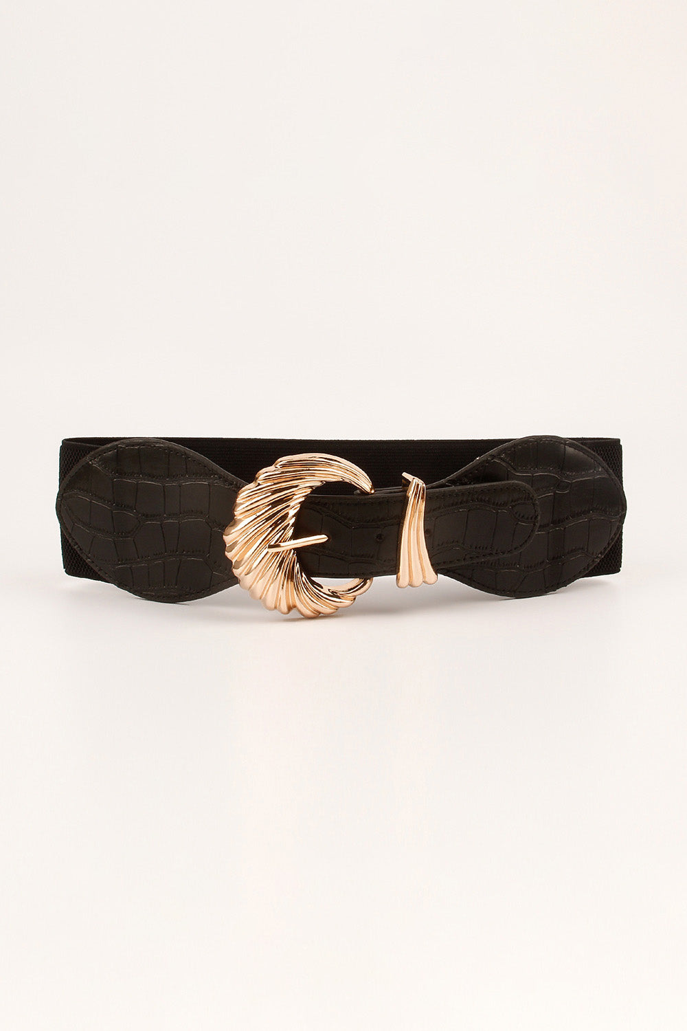 Shell Alloy Buckle Elastic Belt Carauana Store