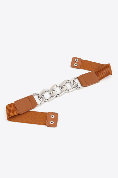 Chain Detail Elastic Belt Carauana Store