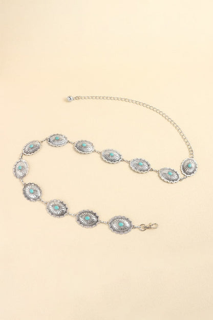 Vintage Turquoise Alloy Belt Carauana Store