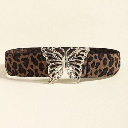 Butterfly Alloy Buckle Elastic Belt Carauana Store