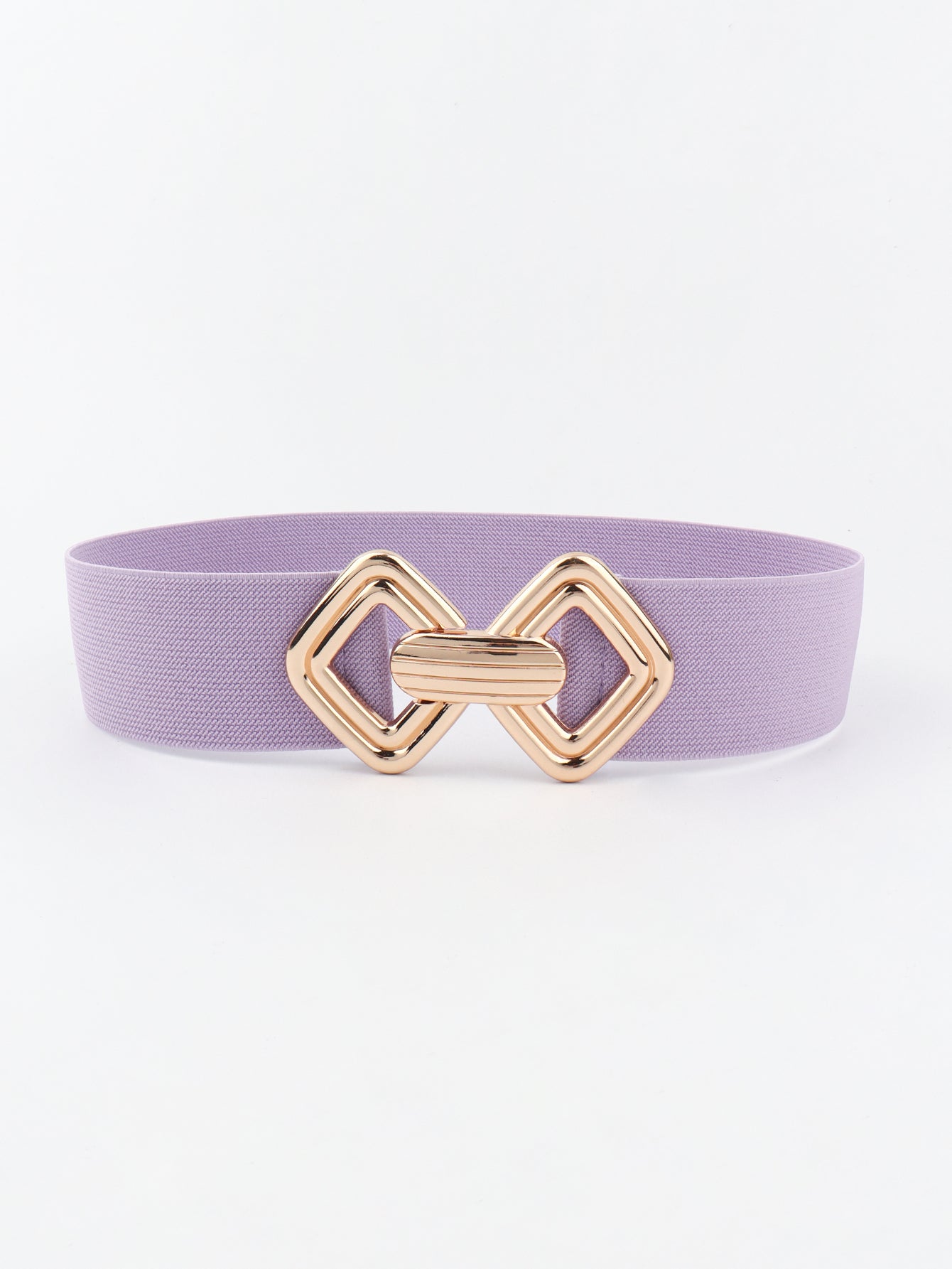 Geometric Buckle Elastic Wide Belt Carauana Store