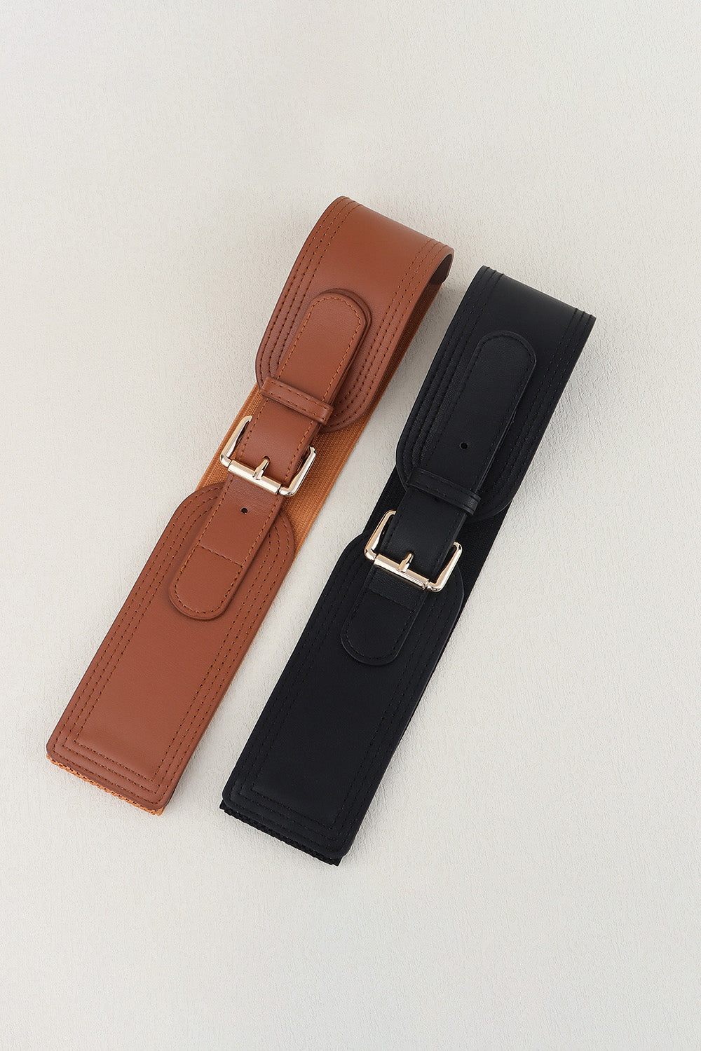 Elastic Wide PU Belt Carauana Store