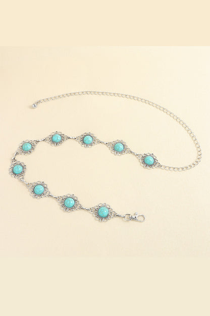 Vintage Turquoise Alloy Belt Carauana Store