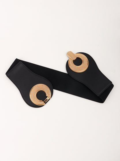 Alloy Buckle Elastic PU Belt Carauana Store