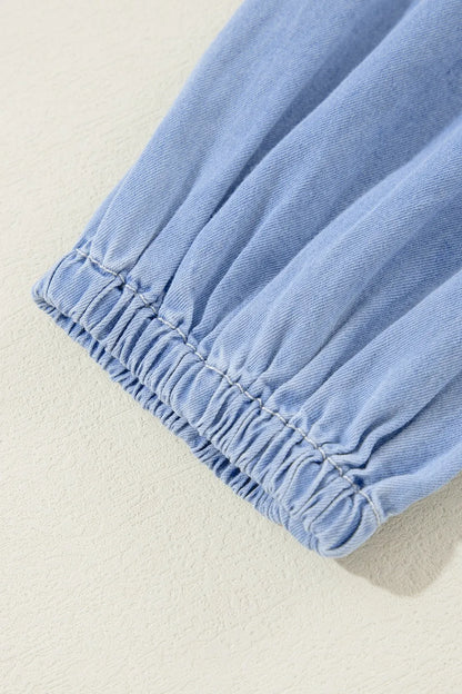 V-Neck Tiered Ruffled Hem Mini Dress Carauana Store