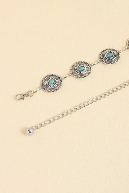 Vintage Turquoise Alloy Belt Carauana Store