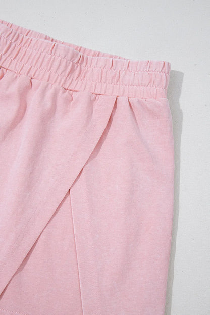 Mineral Wash Cotton Tank Top and Slit Skort Set Carauana Store