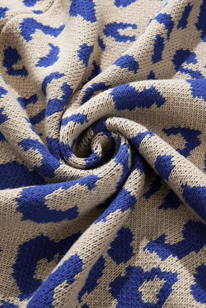 Leopard Open Front Long Sleeve Cardigan Carauana Store