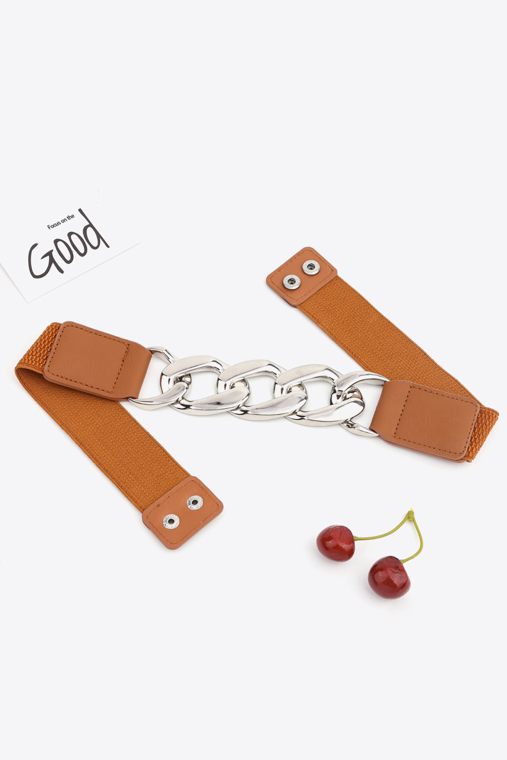 Chain Detail Elastic Belt Carauana Store