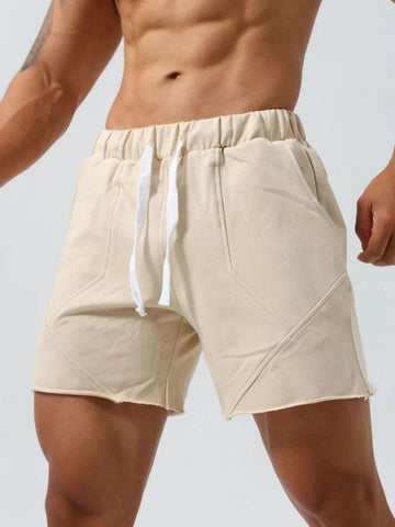 Men's Plus Size Drawstring Elastic Waist Shorts