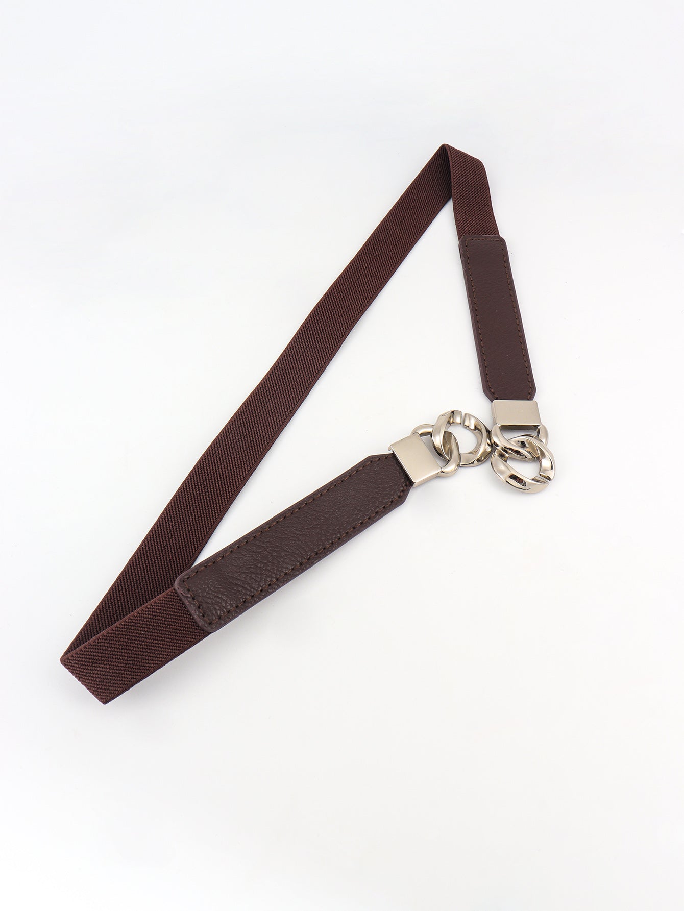 Zinc Alloy Buckle Elastic PU Belt Carauana Store