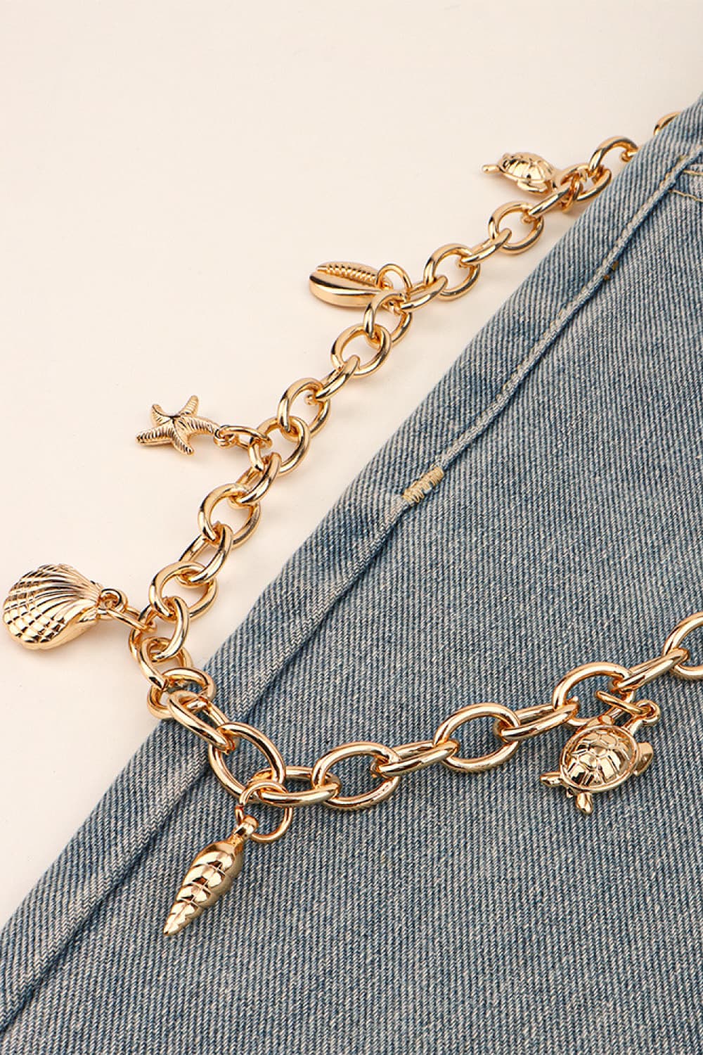 Sea Element Charm Iron Chain Belt Carauana Store