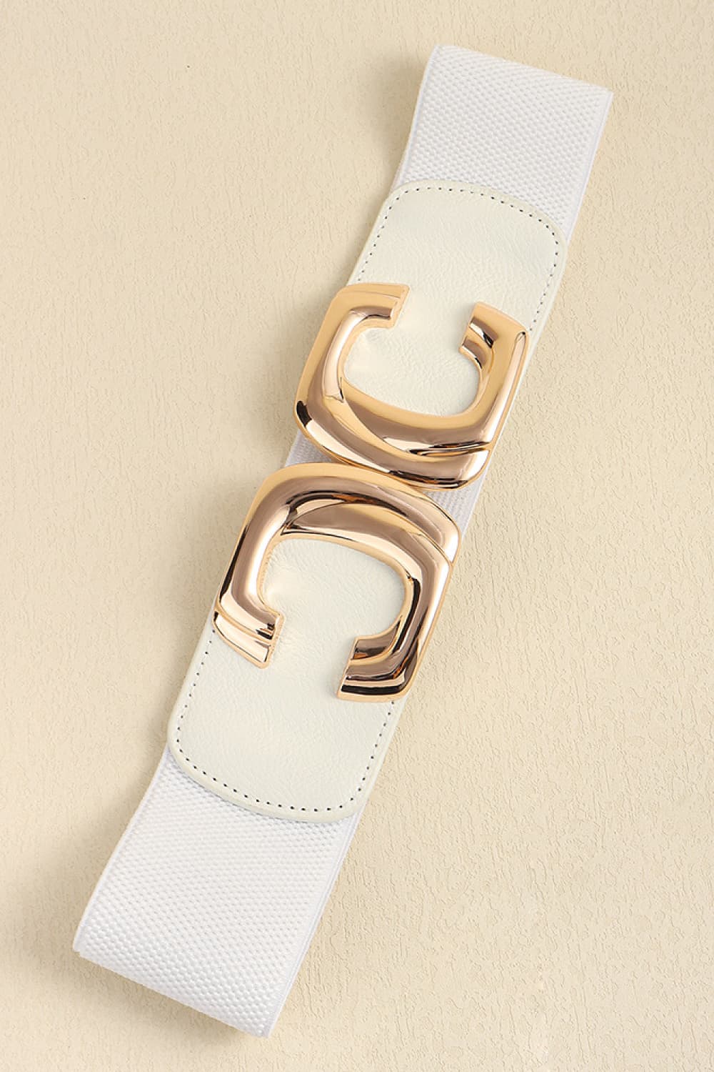Zinc Alloy Buckle Elastic Wide Belt Carauana Store