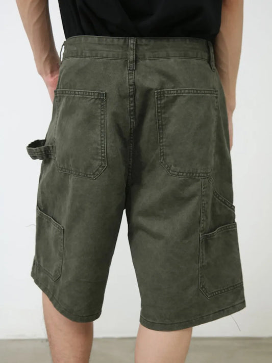 Men's Mid Rise Denim Shorts with Pockets Carauana Store