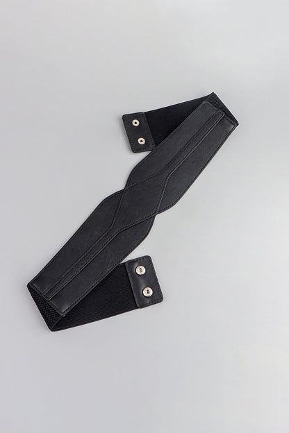 Elastic Wide PU Belt Carauana Store