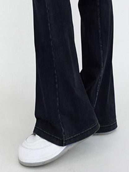 Wide Waistband Bootcut Jeans with Pockets Carauana Store