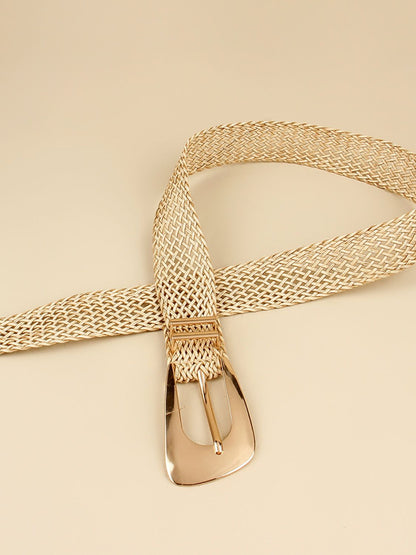 Irregular Buckle Braid Belt Carauana Store