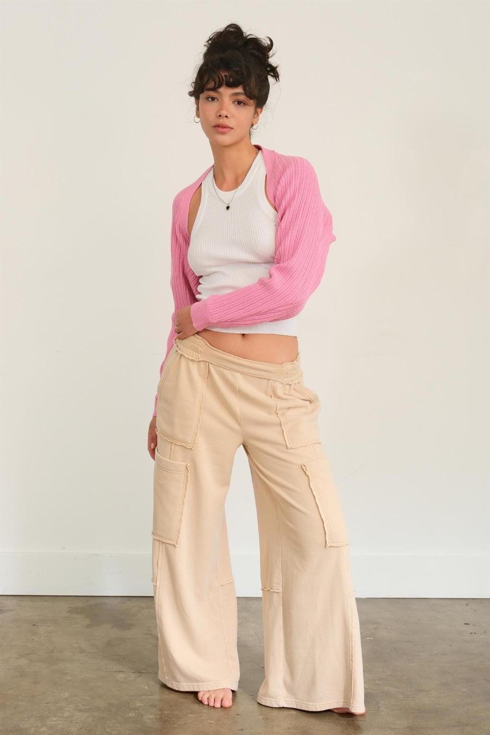 HYFVE Ribbed Knit Bolero Cardigan Carauana Store