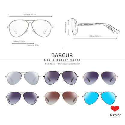 BARCUR Design Titanium Alloy Polarized Carauana Store