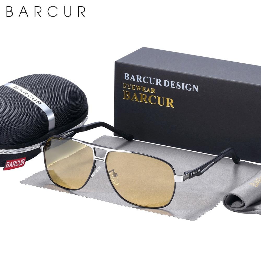BARCUR Pilot Night View Sunglasses Polarized Carauana Store