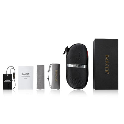 BARCUR Walnut Sunglasses Polarized Carauana Store