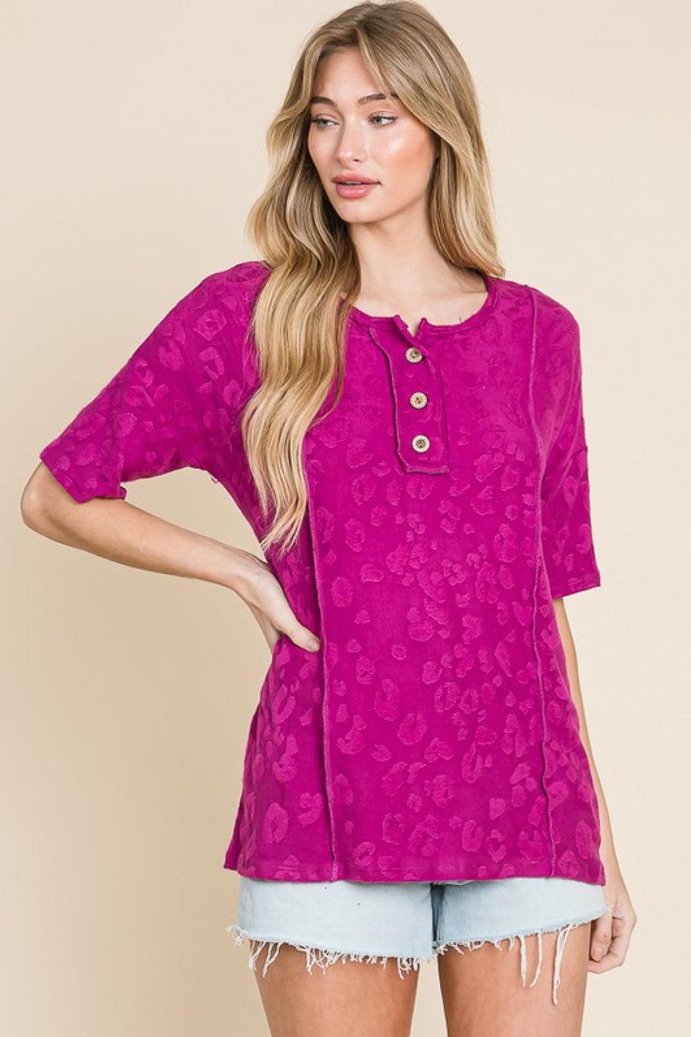 BOMBOM At The Fair Animal Textured Top Carauana Store