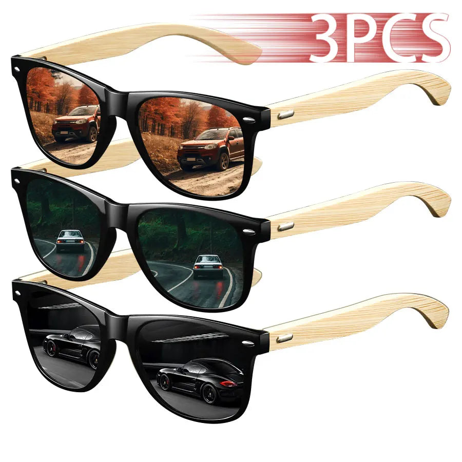CaRaUaNa_Fashion_3-piece_sunglasses_set_with_UV400_lenses_in_Black_Frame_Brown_and_Green_and_Black_perfect_for_summer_travel_and_luxury_looks