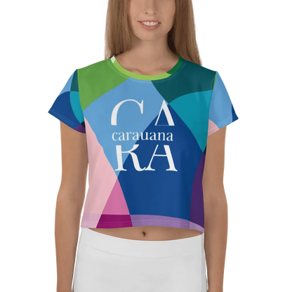 Carauana Crop Tee Blue Carauana Store