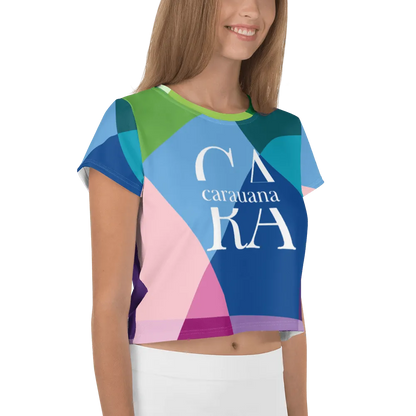 Carauana Crop Tee Blue Carauana Store