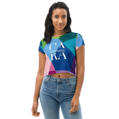 Carauana Crop Tee Blue Carauana Store