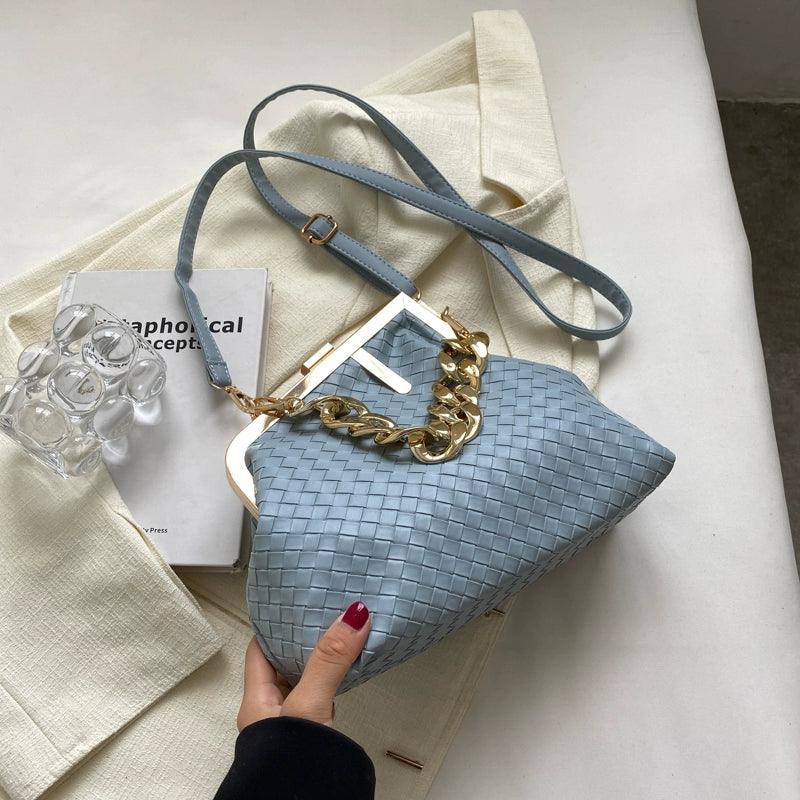 Carauana UNIU SILVER GOLD Knitted Crossbody Bag | Fashion Satchel | NEW 2024 Collection Carauana Store
