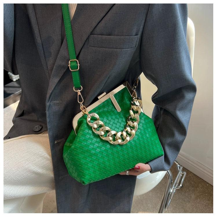 Carauana UNIU SILVER GOLD Knitted Crossbody Bag | Fashion Satchel | NEW 2024 Collection Carauana Store