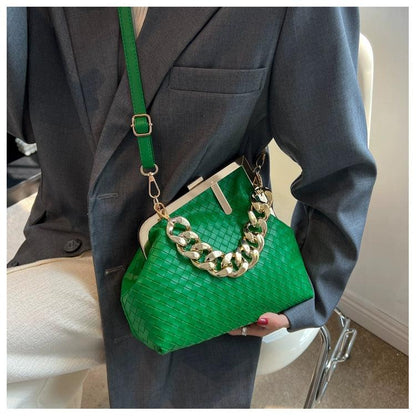 Carauana UNIU SILVER GOLD Knitted Crossbody Bag | Fashion Satchel | NEW 2024 Collection Carauana Store