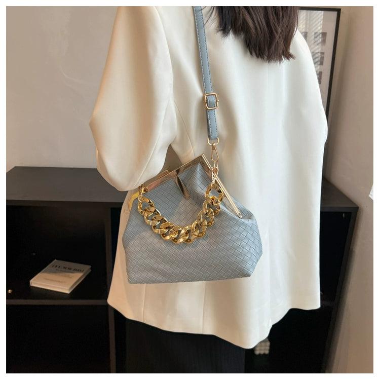 Carauana UNIU SILVER GOLD Knitted Crossbody Bag | Fashion Satchel | NEW 2024 Collection Carauana Store