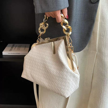 Carauana UNIU SILVER GOLD Knitted Crossbody Bag | Fashion Satchel | NEW 2024 Collection Carauana Store