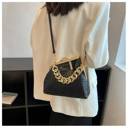 Carauana UNIU SILVER GOLD Knitted Crossbody Bag | Fashion Satchel | NEW 2024 Collection Carauana Store