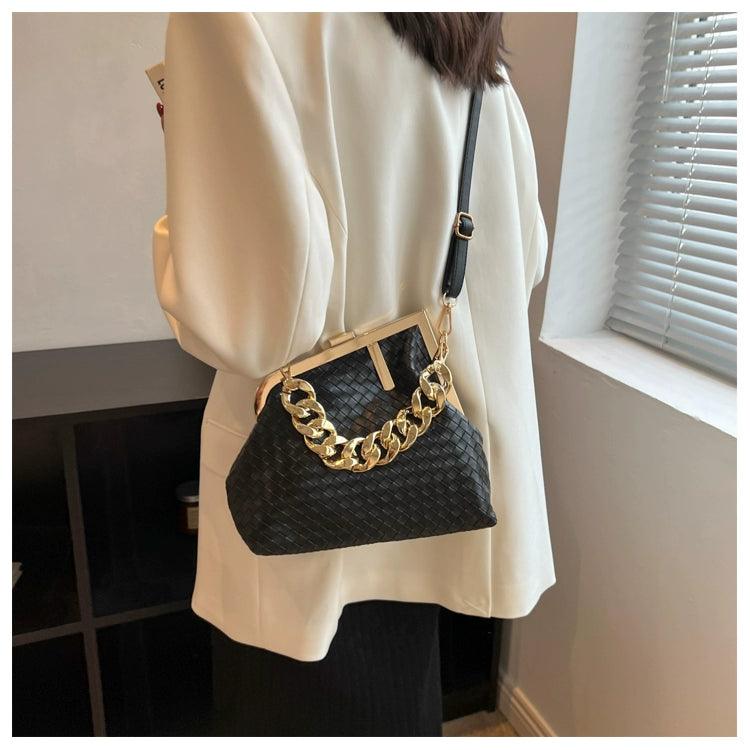 Carauana UNIU SILVER GOLD Knitted Crossbody Bag | Fashion Satchel | NEW 2024 Collection Carauana Store