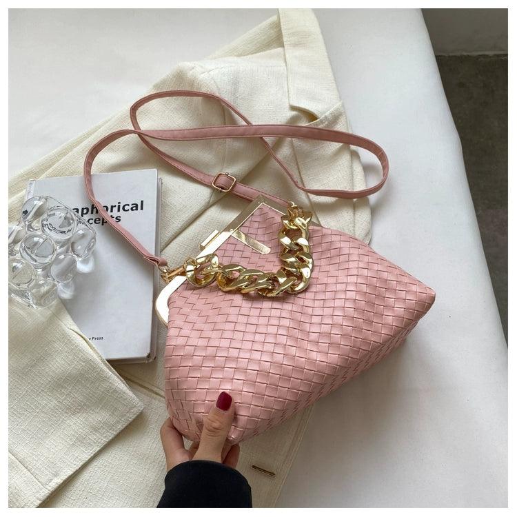 Carauana UNIU SILVER GOLD Knitted Crossbody Bag | Fashion Satchel | NEW 2024 Collection Carauana Store