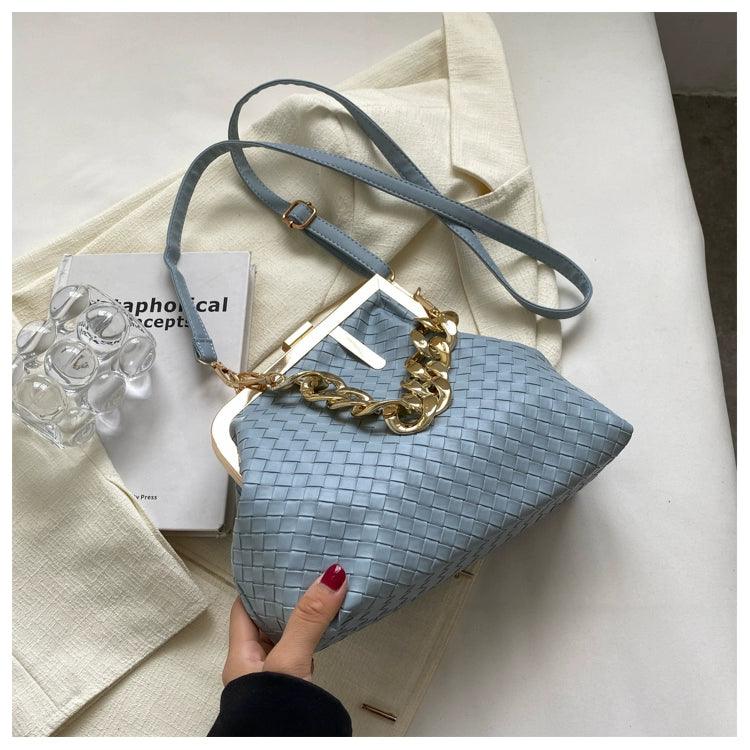 Carauana UNIU SILVER GOLD Knitted Crossbody Bag | Fashion Satchel | NEW 2024 Collection Carauana Store