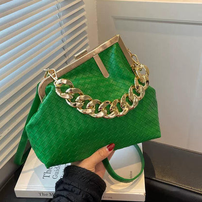 Carauana UNIU SILVER GOLD Knitted Crossbody Bag | Fashion Satchel | NEW 2024 Collection Carauana Store