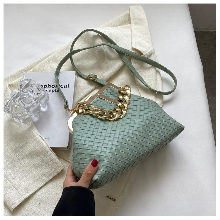 Carauana UNIU SILVER GOLD Knitted Crossbody Bag | Fashion Satchel | NEW 2024 Collection Carauana Store